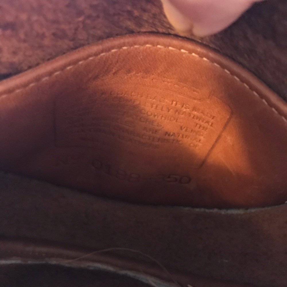 Cognac Vintage Coach Mini Purse/Belt Bag - Picture 7 of 8